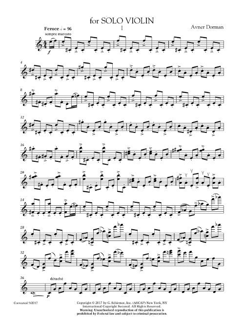 for Solo Violin