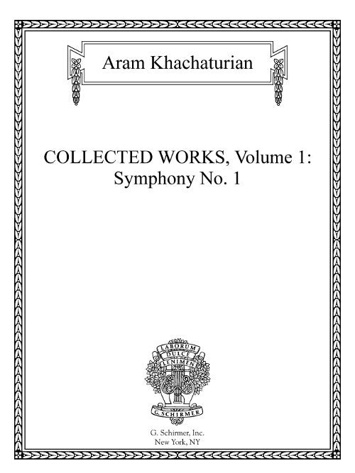 Collected Works Vol.  1: Symphony 1