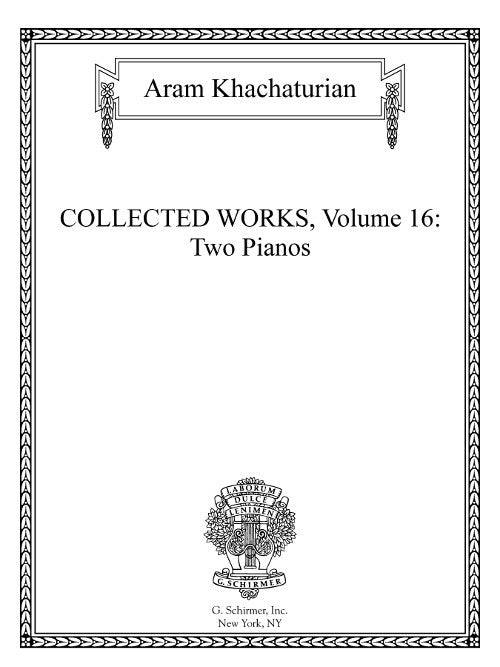 Collected Works Vol. 16: Two Pianos