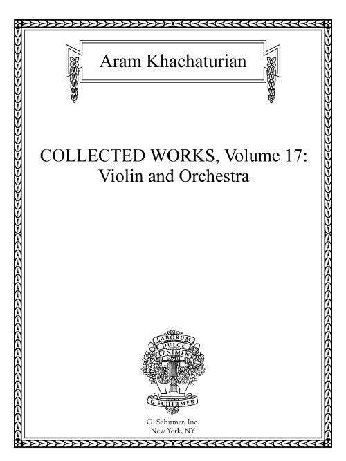 Collected Works Vol. 17: Violin and Orchestra