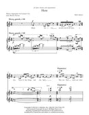 Here (for mezzo-soprano and piano)
