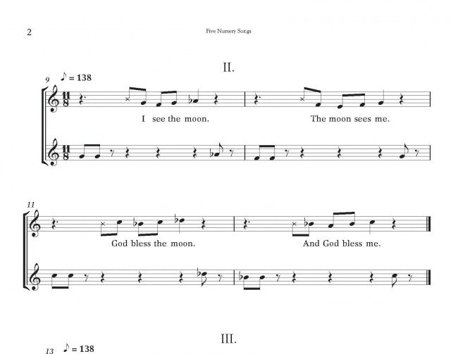 Five Nursery Songs