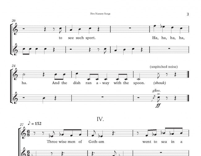 Five Nursery Songs