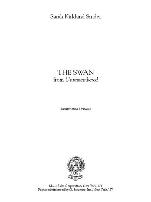 The Swan from 'Unremembered'