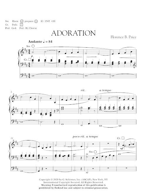 Adoration (for organ)