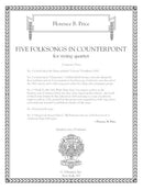Five Folksongs in Counterpoint - Digital (Not Printable)
