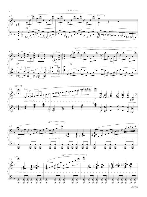 Piano Concerto in One Movement - solo part (piano)