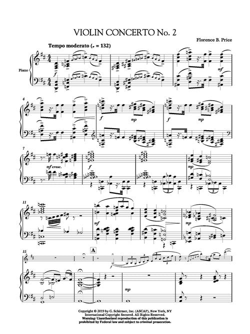 Violin Concerto No. 2 (piano reduction) - Digital (Not