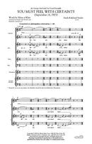 You Must Feel With Certainty