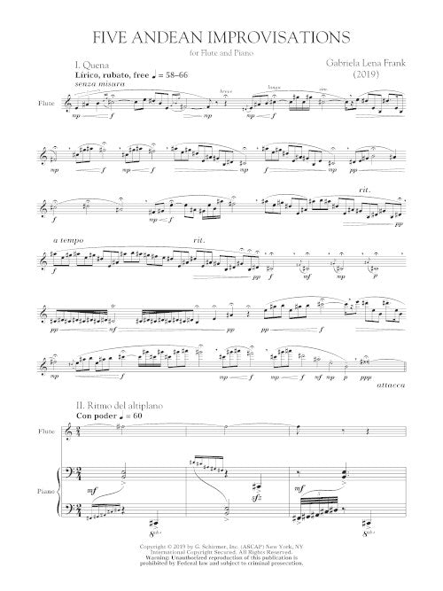Five Andean Improvisations