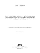 Songs of Love and Sorrow (for baritone and piano)