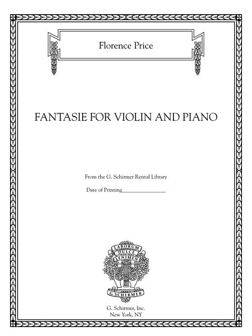 Fantasie for Violin and Piano
