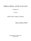 Preludes and Fugues, Group I
