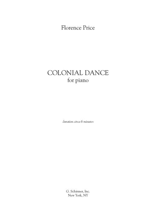 Colonial Dance
