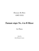 Fantasie nègre No. 4 in B Minor