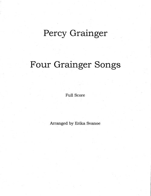 Four Grainger Songs