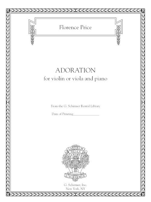 Adoration (for violin or viola and piano)