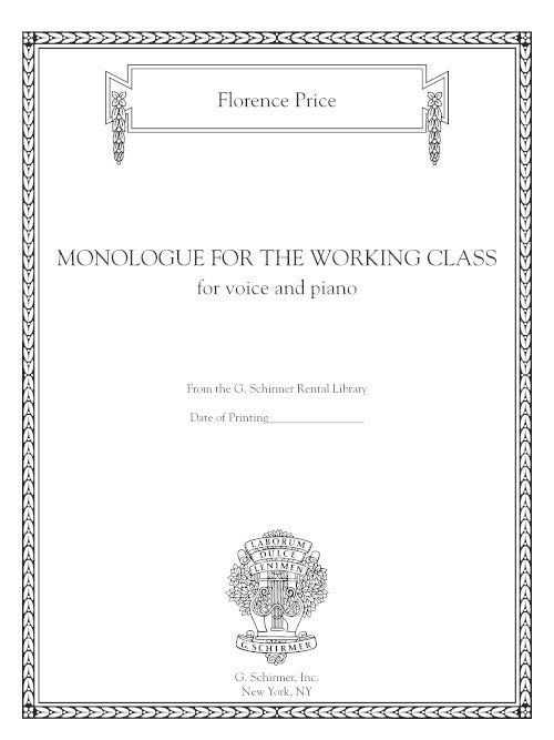 Monologue for the Working Class