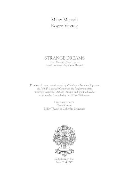 Strange Dreams (from Proving Up)