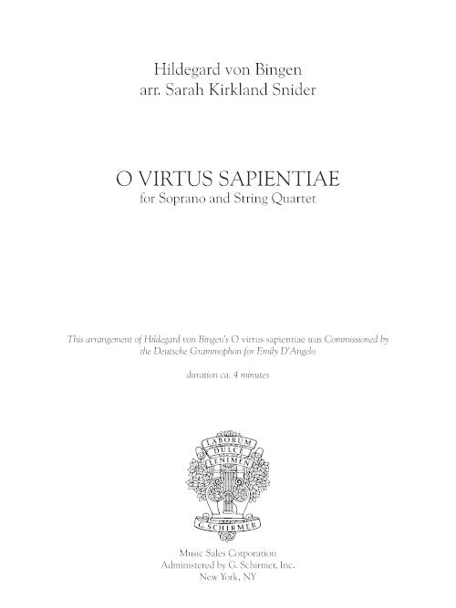 O virtus Sapientiae