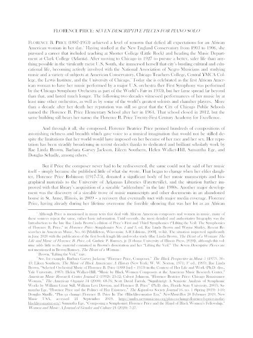 Seven Descriptive Pieces