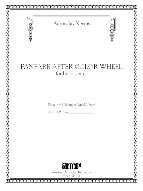 Fanfare After Color Wheel