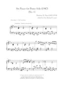 Six Pieces for Piano Solo
