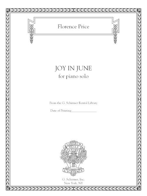 Joy in June for piano