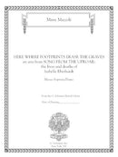 Here Where Footprints Erase the Graves (from Song from the Uproar) for mezzo and piano