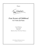 Four Scenes of Childhood (for violin and piano)