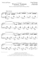 Carmen Fantasie - reduction for viola and piano - Digital (Not Printable)
