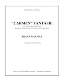 Carmen Fantasie - reduction for double bass and piano - in B