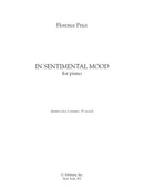 In Sentimental Mood for piano