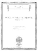 Joshua Fit de Battle of Jericho for piano
