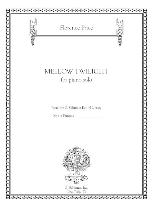 Mellow Twilight (Tone-Poem)