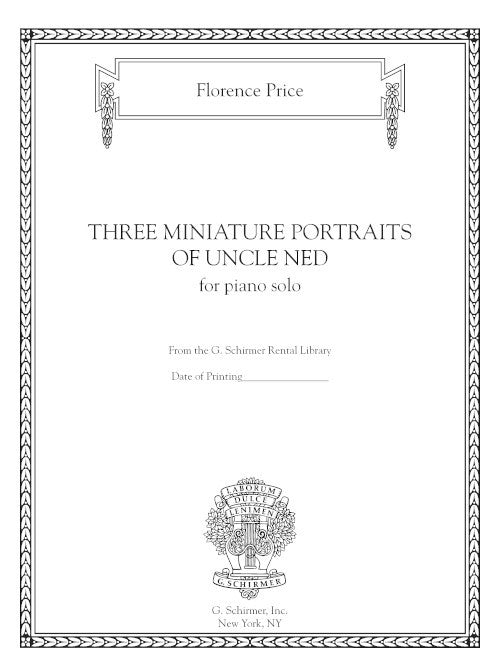 Three Miniature Portraits of Uncle Ned