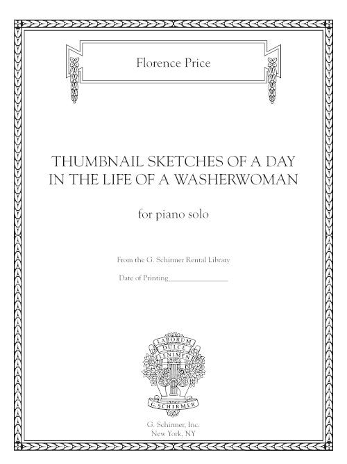 Thumbnail Sketches of a Day in the Life of a Washerwoman