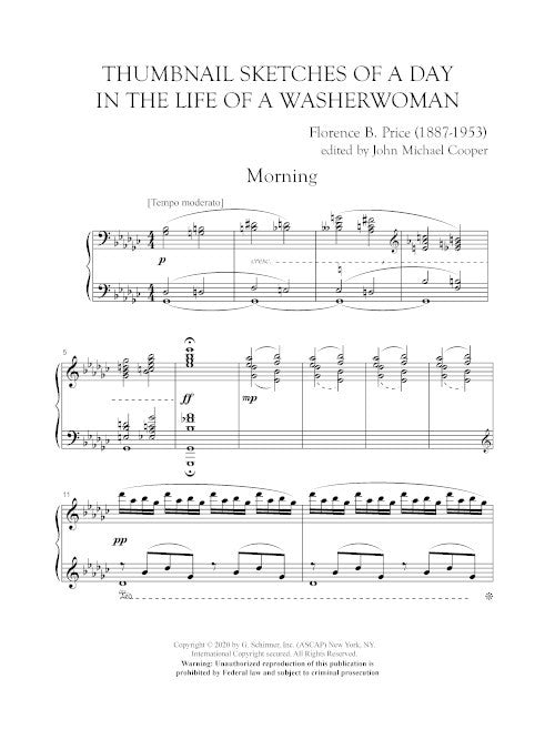 Thumbnail Sketches of a Day in the Life of a Washerwoman